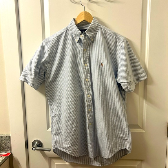 Ralph Lauren blue striped button down - Picture 1 of 3